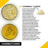Teacurry Chamomile Flower Infusion - Naturally Sweet, Floral & Caffeine-Free - Pyramid Bags