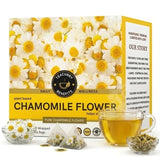 Teacurry Chamomile Flower Infusion - Naturally Sweet, Floral & Caffeine-Free - Pyramid Bags