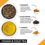Teacurry Cough & Cold Herbal Infusion with Ginger, Tulsi & Licorice - Soothing Blend for Respiratory Comfort - Pyramid Bags