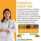 Teacurry Cough & Cold Herbal Infusion with Ginger, Tulsi & Licorice - Soothing Blend for Respiratory Comfort - Pyramid Bags