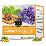 Teacurry Cough & Cold Herbal Infusion with Ginger, Tulsi & Licorice - Soothing Blend for Respiratory Comfort - Pyramid Bags