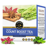 Teacurry Count Boost Herbal Infusion for Men with Ashwagandha, Gokshuru & Amalaki - Traditional Men's Wellness Blend - Pyramid Bags