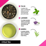 Teacurry Cycle Herbal Infusion with Spearmint, Ashoka & Ginger - Traditional Women’s Blend for Menstrual & Digestive Comfort - Pyramid Bags