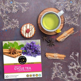 Teacurry Cycle Herbal Infusion with Spearmint, Ashoka & Ginger - Traditional Women’s Blend for Menstrual & Digestive Comfort - Pyramid Bags