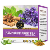 Teacurry Dandruff Free Assam Green Tea with Amalaki, Neem & Hibiscus - Hair & Scalp Care Blend - Pyramid Tea Bags