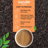 Teacurry Ginger Assam Black Tea for Bold, Spicy & Warming Chai Experience - Pack of 2