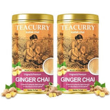 Teacurry Ginger Assam Black Tea for Bold, Spicy & Warming Chai Experience - Pack of 2