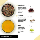 Teacurry Hair Care Herbal Infusion with Amla & Moringa to Support Stronger, Healthier-Looking Hair - Pyramid Bags