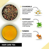 Teacurry Hair Care Herbal Infusion with Amla & Moringa to Support Stronger, Healthier-Looking Hair - Pyramid Bags