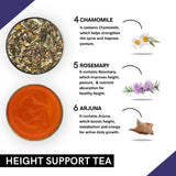 Teacurry Height Support Herbal Infusion with Ashwagandha & Shatavari - Pyramid Bags