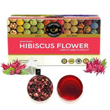 Teacurry Hibiscus Flower Infusion - Tart, Floral Blend for Metabolism & Digestive Balance - Pyramid Bags