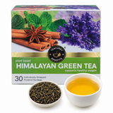 Teacurry Himalayan Green Tea - Smooth, Vegetal Cup with a Fresh Finish - Pyramid Tea Bags