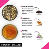 Teacurry Immunity Herbal Infusion with Ginger, Tulsi & Turmeric - Warming Spiced Blend for Everyday Immune & Digestive Support - Pyramid Bags