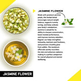 Teacurry Jasmine Flower Infusion - Intensely Floral with a Naturally Sweet Finish - Pyramid Bags