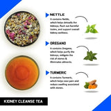 Teacurry Kidney Cleanse Infusion with Dandelion, Nettle & Turmeric - Herbal Blend for Kidney & Digestive Care - Pyramid Bags