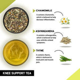 Teacurry Knee Support Herbal Blend with Turmeric, Ginger & Willow Bark for Joint Comfort and Mobility - Pyramid Bags