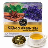 Teacurry Mango Green Tea - Fruity, Refreshing & Naturally Sweet - Pyramid Tea Bags