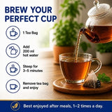 Teacurry Men Fertili Assam Green Tea with Ashwagandha, Shatavari & Gokhru - Traditional Ayurvedic Blend for Men’s Reproductive Wellness - Pyramid Tea Bags