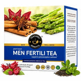 Teacurry Men Fertili Assam Green Tea with Ashwagandha, Shatavari & Gokhru - Traditional Ayurvedic Blend for Men’s Reproductive Wellness - Pyramid Tea Bags