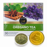 Teacurry Oregano Infusion - Antioxidant Herbal Blend for Digestive Comfort & Everyday Wellness - Pyramid Bags