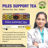 Teacurry Piles Support Herbal Infusion – Turmeric, Tulsi & Ginger for Digestive & Haemorrhoid Support - Pyramid Bags