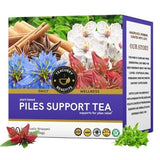Teacurry Piles Support Herbal Infusion – Turmeric, Tulsi & Ginger for Digestive & Haemorrhoid Support - Pyramid Bags