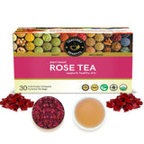Teacurry Rose Infusion - Floral, Sweet & Naturally Caffeine-Free - Pyramid Bags