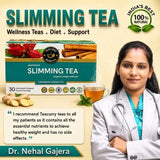 Teacurry Slimming Assam Green Tea with Hibiscus, Tulsi & Spearmint for a Lighter, Healthier Lifestyle - Pyramid Tea Bags
