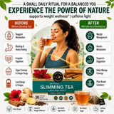 Teacurry Slimming Assam Green Tea with Hibiscus, Tulsi & Spearmint for a Lighter, Healthier Lifestyle - Pyramid Tea Bags