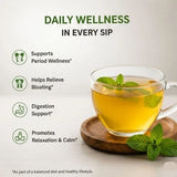 Teacurry Spearmint Infusion for Hormonal, Digestive & Skin Balance - Pyramid Bags