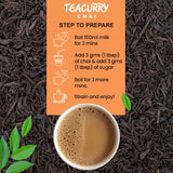 Teacurry Tandoori Assam Black Tea with Ginger & Cardamom — Spiced Chai with a Distinctive Smoky Aroma
