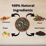 Teacurry Tandoori Assam Black Tea with Ginger & Cardamom — Spiced Chai with a Distinctive Smoky Aroma