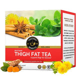 Teacurry Thigh Fat Burn Herbal Infusion with Ginger, Dandelion & Ayurvedic Herbs for a Lighter, More Active Routine - Pyramid Bags