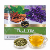 Teacurry Tulsi Infusion - For Stress Relief & Healthy Sugar Balance - Pyramid Bags