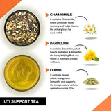 Teacurry UTI Support Herbal Infusion with Nettle & Shatavari - Pyramid Bags