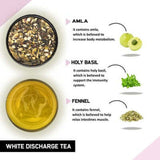 Teacurry White Discharge Herbal Infusion with Shatavari, Amla & Turmeric for Women’s Wellness - Pyramid Bags