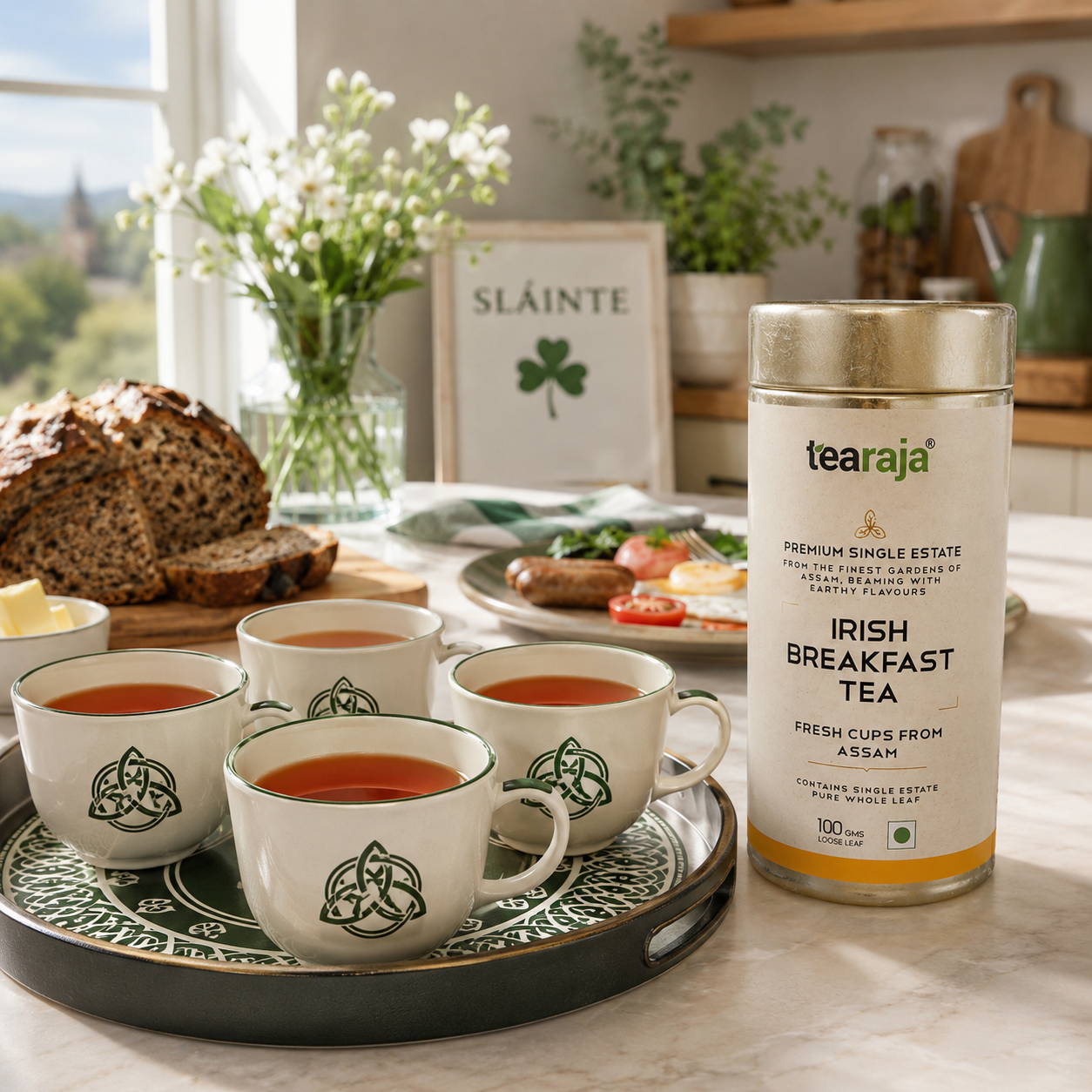 Tearaja Irish Breakfast Tea Robust Single Estate Assam Black Tea