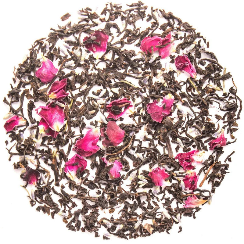 Tearaja Rose Lavender Black Tea Leaves