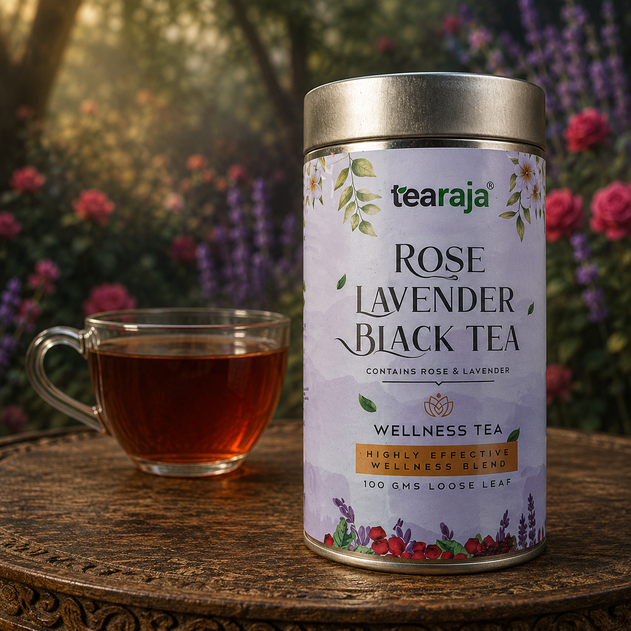 Tearaja Rose Lavender Black Tea