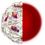 Tearaja Red Velvet Silver Needle White Tea with Rose Buds and Hibiscus – Guilt-Free Dessert Indulgence