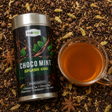 Tearaja Choco Mint Splash Chai – Dessert Style Spiced Darjeeling Black Tea with Choco Chips and Peppermint