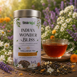 Tearaja Indian Wonder Bliss Oolong Tea – Peppermint Blended with Soothing Florals