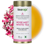 Tearaja Rose Mist Darjeeling White Tea – Floral Indulgence for Daily Refresher