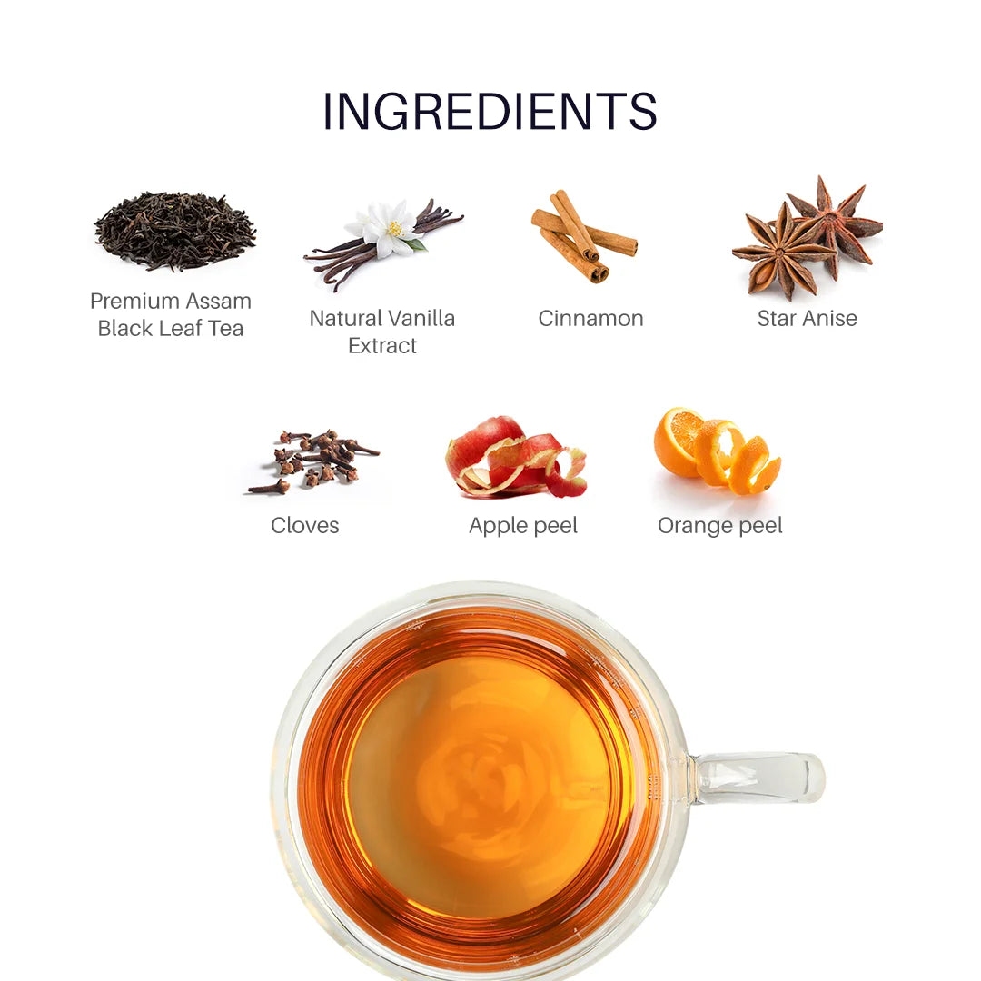 Teavine Apple Spice Black Tea Ingredients
