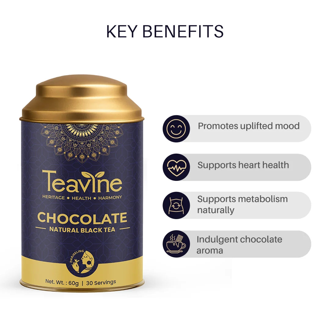 Teavine Chocolate Black Tea Benefits