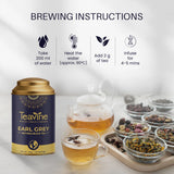 Teavine Earl Grey Black Tea Brewing Instructions