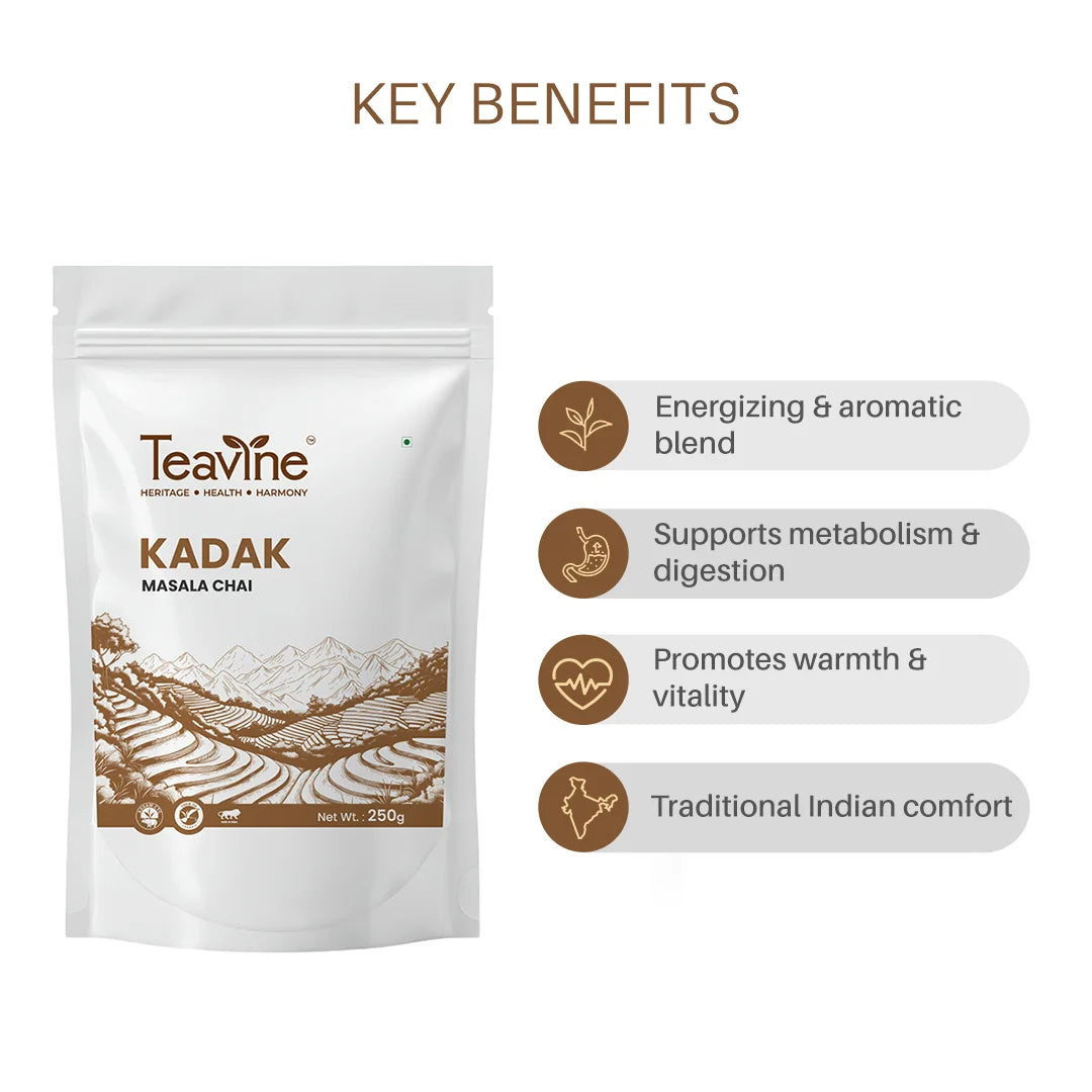 Teavine Kadak Masala Chai Benefits
