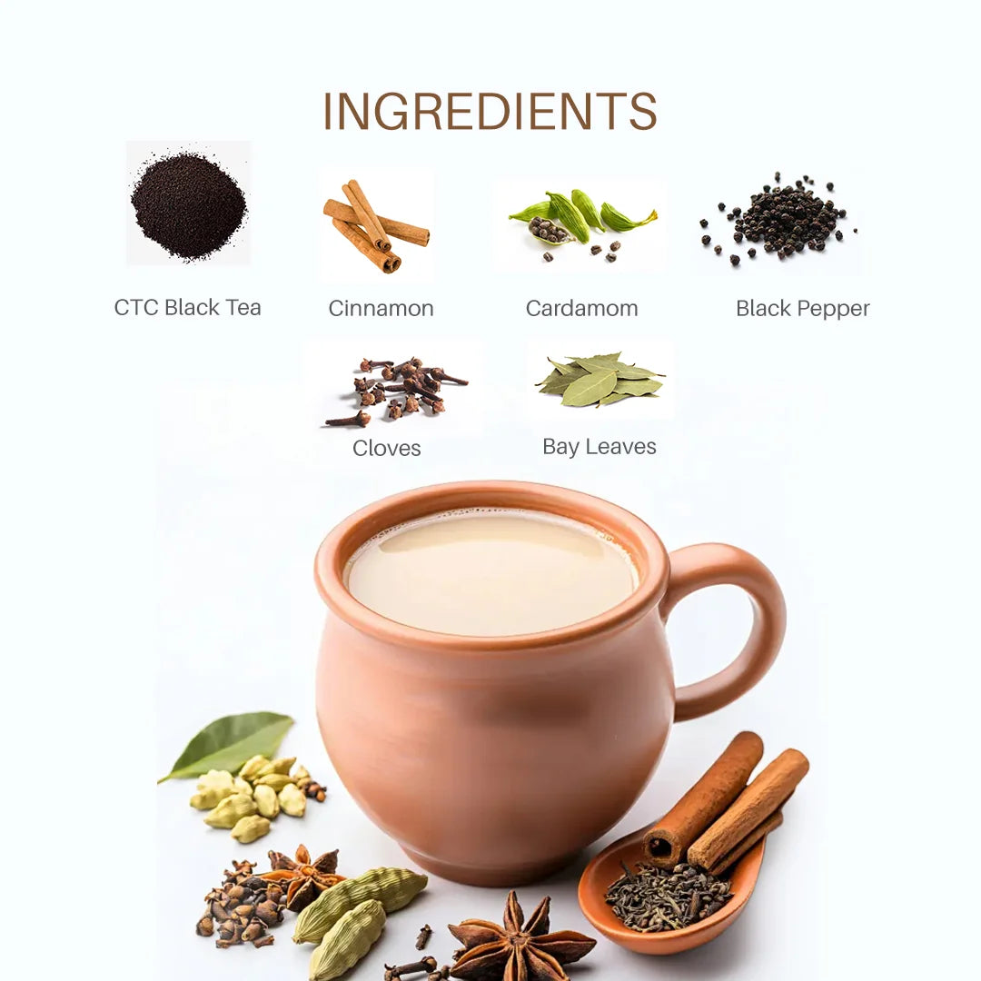 Teavine Kadak Masala Chai Ingredients