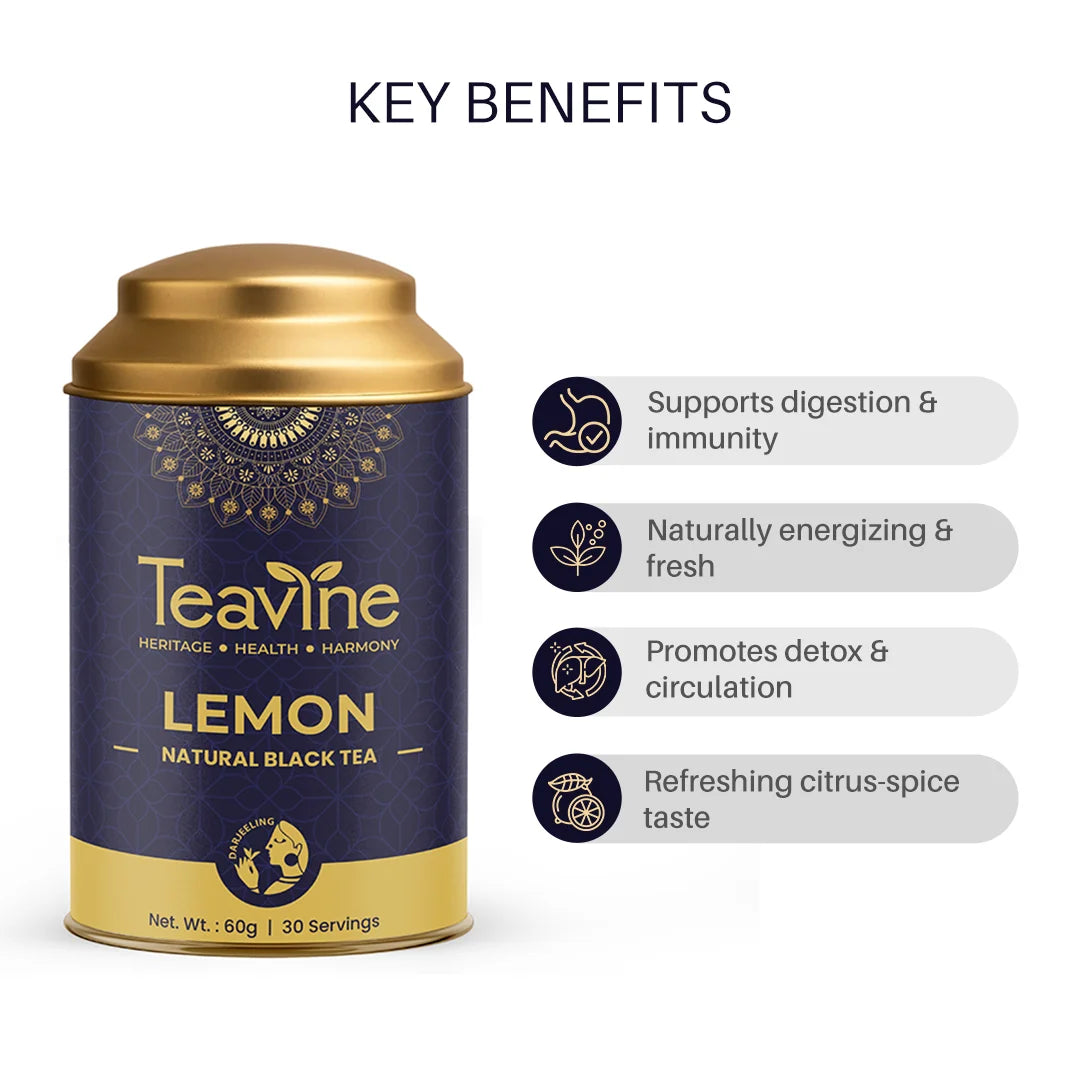 Teavine Lemon Black Tea Benefits