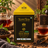 Temi Tea First Pluck Organic Orthodox Black Tea with Light Floral Finish - Government of Sikkim